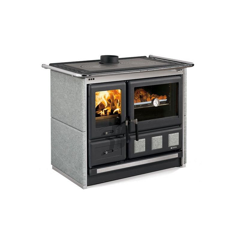 Cuisinière à bois raccordable en pierre - LA NORDICA Rosa XXL.16 Petra 10.5 kW
