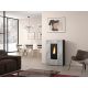 Poêle à granules ventilé extra plat canalisable - EXTRAFLAME Marilena Plus AD Petra 8 kW