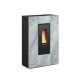Poêle à granules ventilé extra plat canalisable - EXTRAFLAME Marilena Plus AD Petra 8 kW