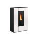 Poêle à granules ventilé extra-plat - EXTRAFLAME Marilena Plus AD Crystal 8 kW 