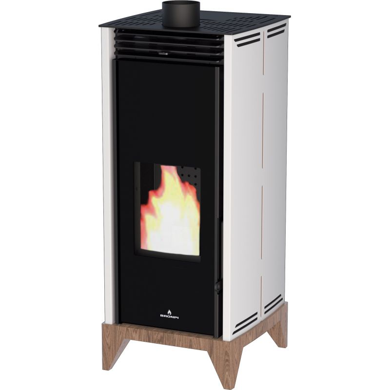 Poêle à granules sans électricité convection naturelle - BRONPI Free 6 vision 6kw sans électricité