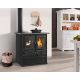 Cuisinière à bois raccordable - LA NORDICA Rosetta Sinistra.16 Steel 7.9 kW