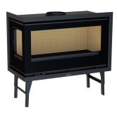 Insert à bois 2 vitres canalisable raccordable - BRONPI Cairo 90 EI 13 kW