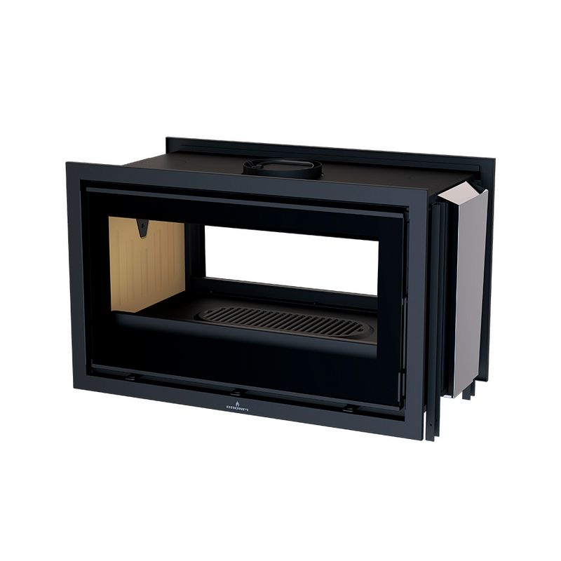 Insert à bois 2 vitres canalisable - BRONPI Cairo-90D 14 kW