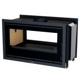 Insert à bois 2 vitres canalisable raccordable - BRONPI Cairo 90D 14 kW