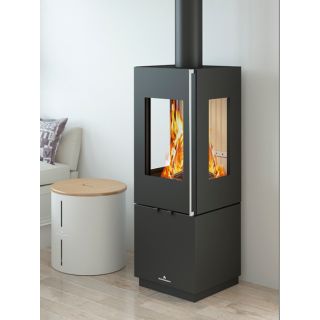Poêle à bois raccordable - BRONPI Bombay 3C 6 kW