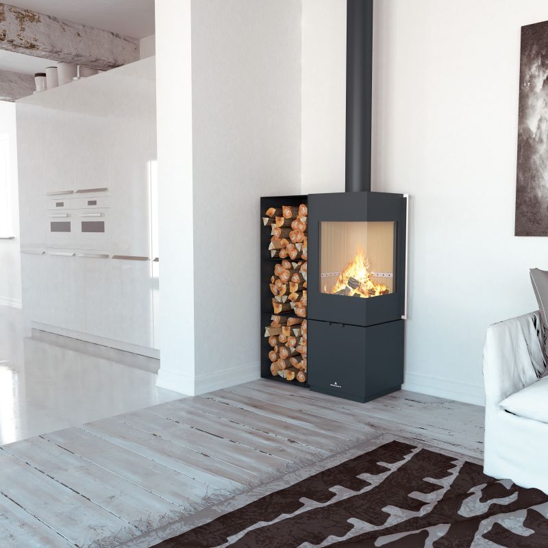 Poêle à bois raccordable - BRONPI Bombay - E 6 kW
