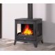 Poêle à bois en fonte 3 vitres - BRONPI Bury 14 kW