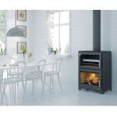 Poêle à bois raccordable avec four - BRONPI Murano 14 kW
