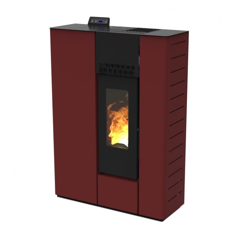Poêle à granulés extra-plat ventilé étanche - FIREMATIC S11 10.2 kW