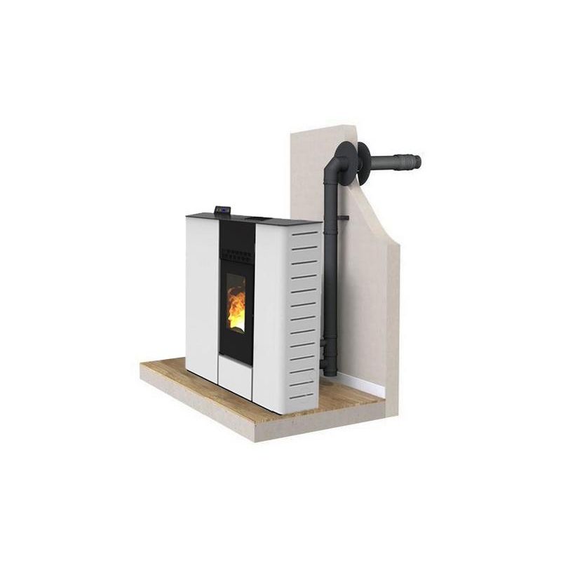 PACK Poêle à granulés S11 FIREMATIC +  Kit ventouse Dinak