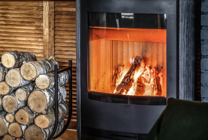 image de poêle à bois
