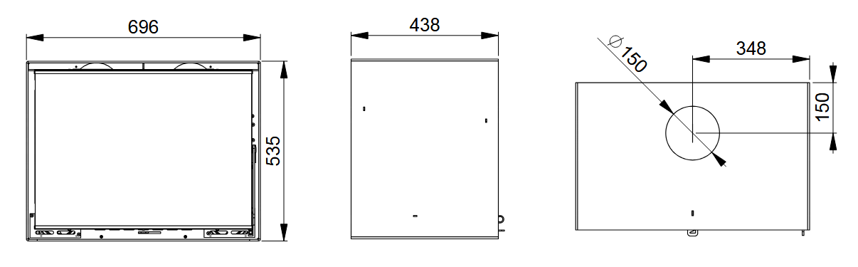 Schéma technique BIMBA 70 suspendu