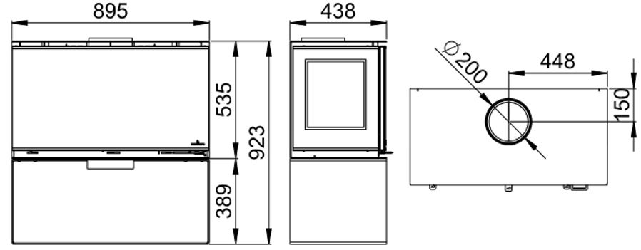 Schéma-des-dimensions-cairo-903C-bûcher