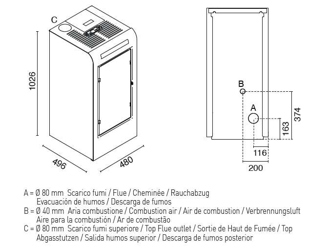 dimensions rosa eva calor