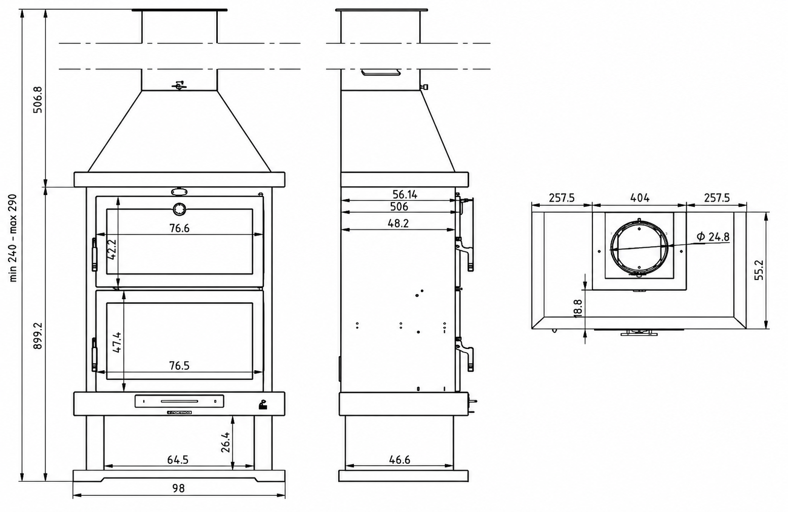Schéma des dimensions LINCOLN
