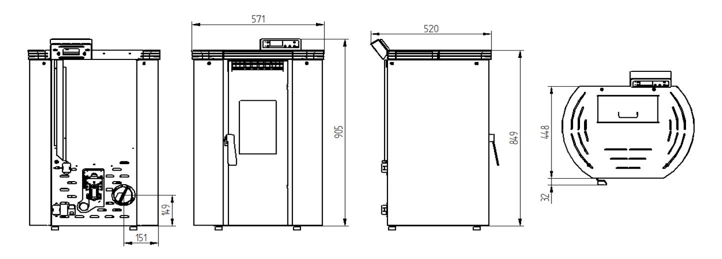Dimensions BP-100-C