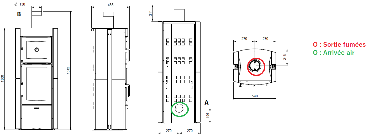 Schéma technique ESTER FORNO 5.0