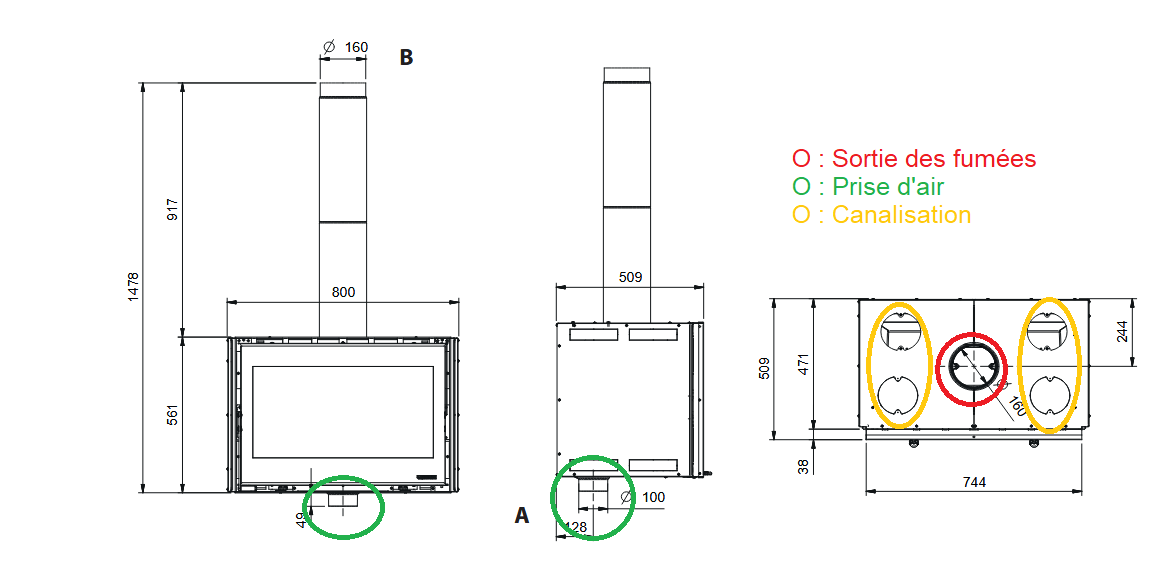 Dimensions du inserto 80 wide 5.0