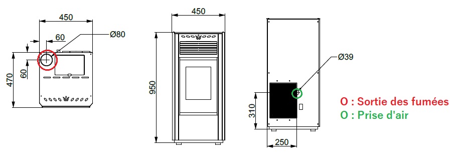 Shéma des dimensions AURORA 5S-8
