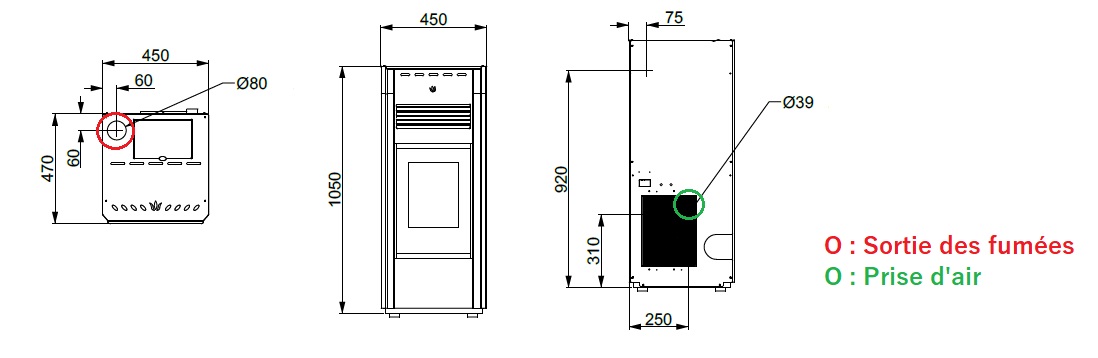 Schéma des dimensions AURORA 5S-XL
