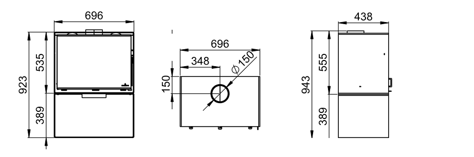 Dimensions du cairo 70 socle de la marque BRONPI