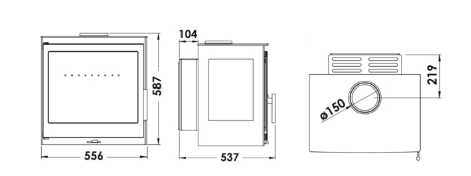 Dimensions Onixwall panadero