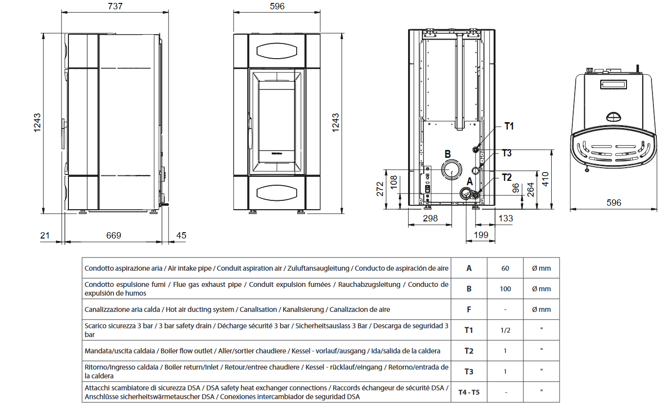 dimensions isidora idro h23 5.0