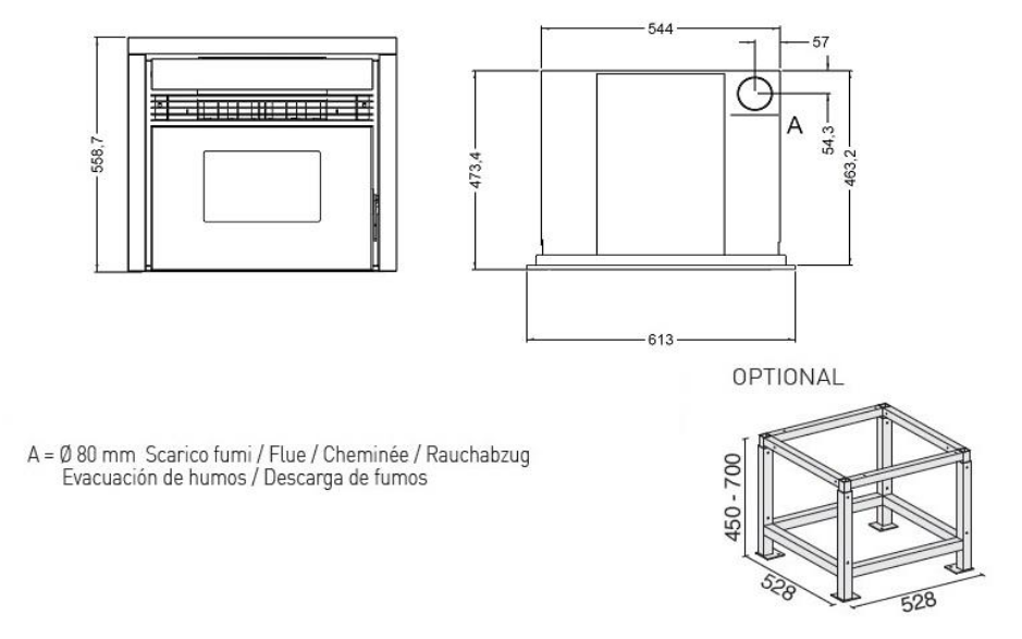 Dimensions de l'insert Prezzemolo