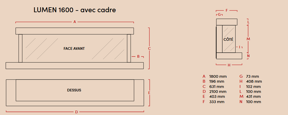 Cheminée lumen électrique la nordica