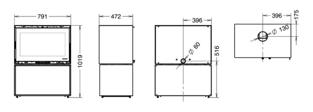 Dimensions du fullmoon de chez thermorossi