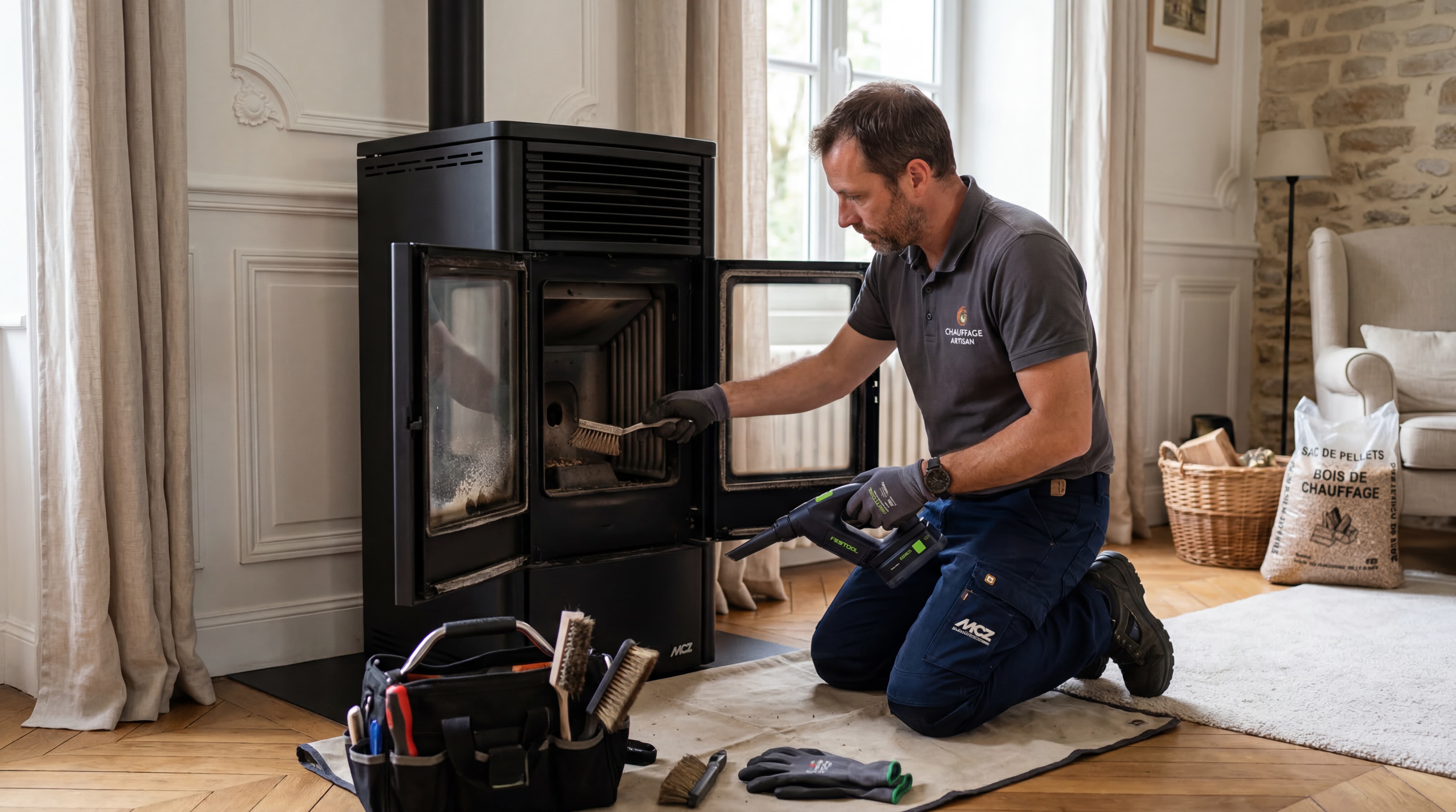 cout entretien poele a granules