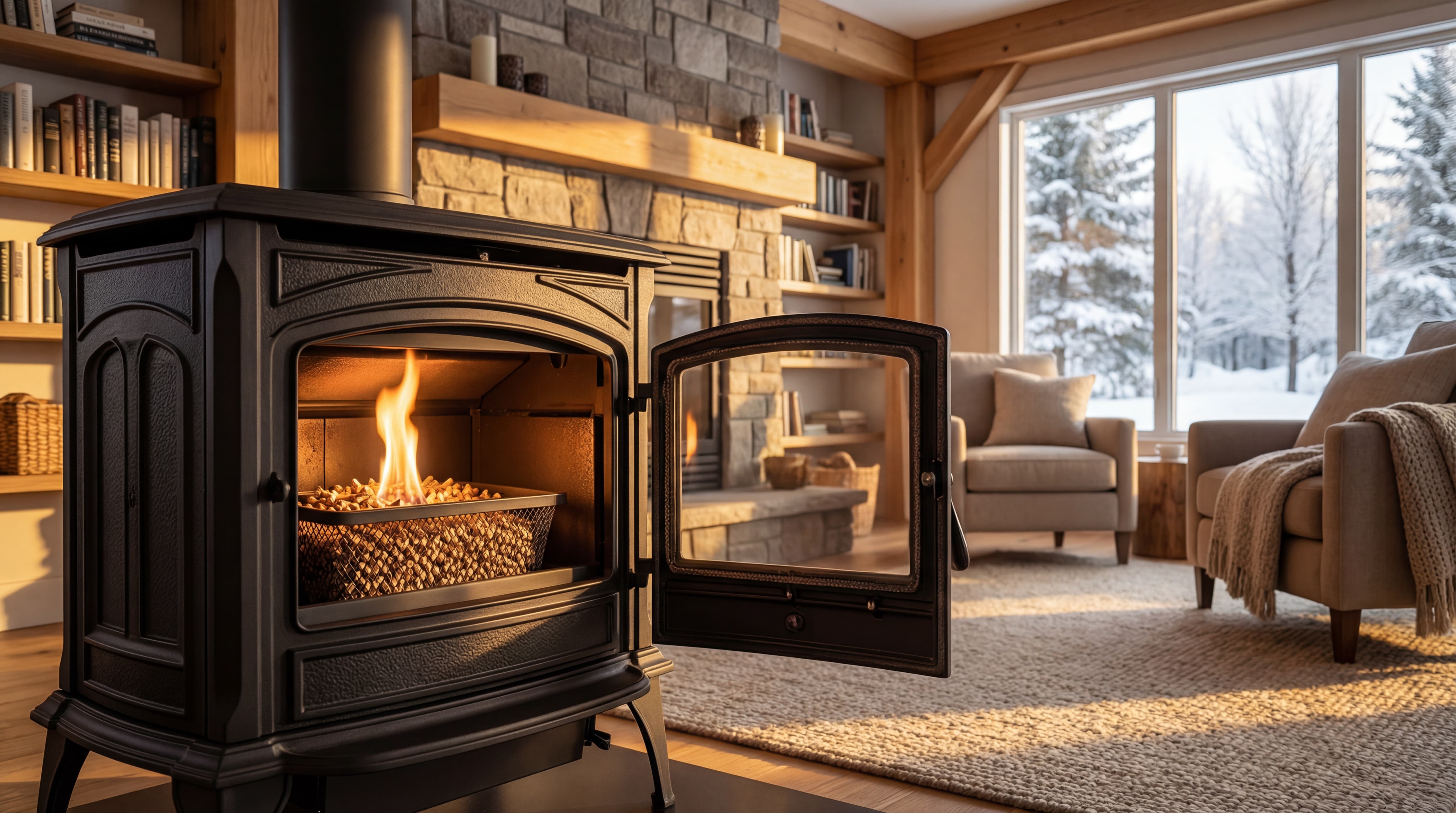 transformer son poele a bois en poele a granules