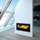 Insert à bois 2 vitres canalisable raccordable - BRONPI Cairo 110D 15 kW