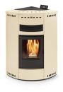 Poêle à granules d'angle canalisable - ORIGINE PHEBO Asia MAXI 12.7 kW