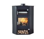 Poêle à bois d'angle avec four - FIREMATIC Buffalo 11.3 kW