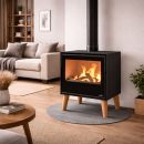 Poêle à bois sur pieds - BRONPI Arus 9.5 kW