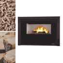 Insert mixte bois granules - BRONPI Insert-Hybrid 9 kW