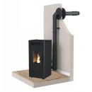 PACK Poêle à granulés étanche fonte BR12 + Kit ventouse Dinak