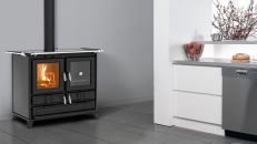 Cuisinière à bois en fonte raccordable - THERMOROSSI Klara Evo 12.1 kW