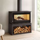Poêle à bois raccordable avec bûcher - FIREMATIC Toronto - S 12.6 kW