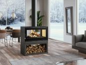 Poêle à bois double face - FIREMATIC Ottawa - S 12.6 kW