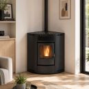 Poêle à granules d'angle - ORIGINE PHEBO Asia 12.7 kW