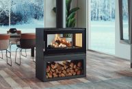 Poêle à bois double face - FIREMATIC Ottawa - L 13.5 kW