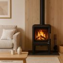 Poêle à bois BRONPI Lira étanche en fonte - 5 kW