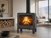 Poêle à bois étanche en fonte - BRONPI Karen 8 kW