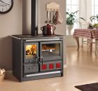 Cuisinière à bois raccordable - LA NORDICA Rosa XXL.16 Steel 10.5 kW