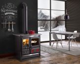 Cuisinière à bois raccordable - LA NORDICA Rosa L.16 Steel 9.5 kW