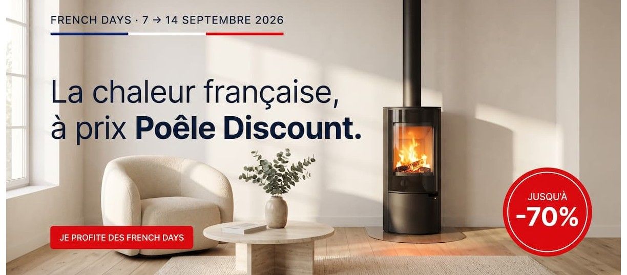 french days 2026 chez PoeleDiscount avec des promos jusqu'&agrave; -70%