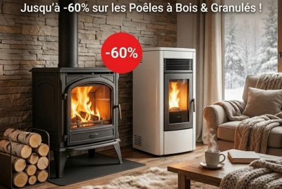Soldes d&rsquo;hiver 2026 : jusqu&rsquo;&agrave; -60% sur les po&ecirc;les &agrave; bois et &agrave; granul&eacute;s